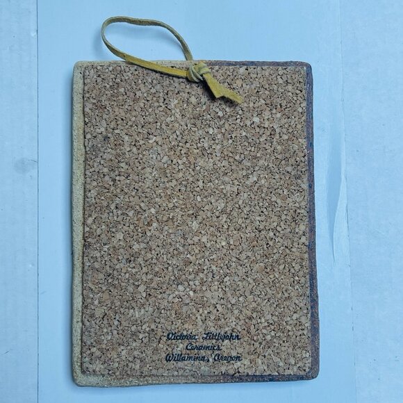 Victoria Littlejohn Plaque Ceramic Mid Century Modern Oregon Handmade Home Decor - Picture 5 of 8